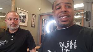 Talking with Manny Vasquez owner of American Shave Barbershop. #kjwevents  #americanshave #barber