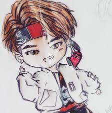 V.hope u like it and i plz tell me in coments who next member you want and you can tell of . Kim Taehyung Chibi Fanart V K O O K Amino