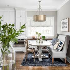 Black And White Rooms With Bold Pops Of Color Transitional Dining Room Dining Room Small Dining Room Combo