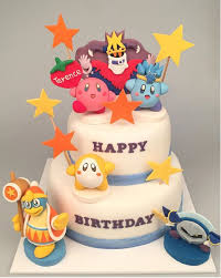 Kid kirby (snes) / kirby family (game boy color) sígueme en. Fiesta Tematica Kirby Cartoon Cake Cute Cakes Childrens Party Decorations