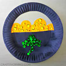 After digesting the information and perhaps eating some irish soda. Paper Plate Pot Of Gold Craft For St Patrick S Day Crafty Morning