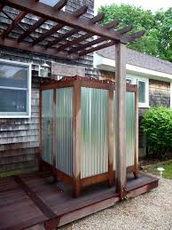 Redbeacon Experts Outdoor Bathrooms Outdoor Shower Enclosure Outdoor Shower