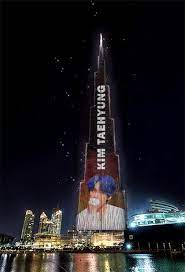 30 by running an ad on burj khalifa, the world's tallest building, . China Baidu Vbar On Twitter Hello Burj Khalifa Our Next Bday Support Will Be Released Soon Bts Twt B Bts Dogs Happy Birthday My Love Taehyung