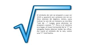 For example, 4 and −4 are square roots of 16, because {{{1}}}. Bibliomates Ucm Ar Twitter Felizjueves Con Una Curiosidad Matematica El Origen Del Simbolo De La Raiz Cuadrada Via 20m
