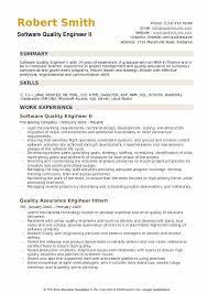 Best 22 quality control resume objective examples you can apply. Software Quality Engineer Resume Samples Qwikresume