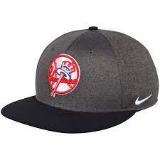 New York Yankees Nike True Adjustable Snapback Hat Heathered Gray New York Yankees