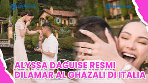 Alyssa Daguise Resmi Dilamar Al Ghazali di Italia
