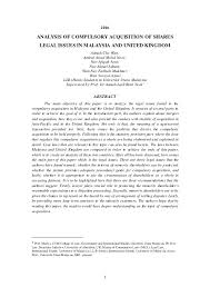 Malaysia coronavirus update with statistics and graphs: Analysis Of Compulsory Acquisition Of Shares Legal Issues In Malaysia