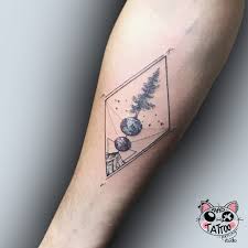 Gezegenler Ile Agac Dovmesi Tattoo Dovme Gezegenler