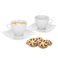 Santos coffee with soul, oranjestad: 4tlg Set Santos Cappuccino Tasse Untertasse Kaufland De