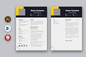 Oct 21, 2019 · this minimalist ms word cover letter template gets your points across without a lot of distraction. Ms Word Resume And Cover Letter Template Grafico Por Inpixell Studio Creative Fabrica