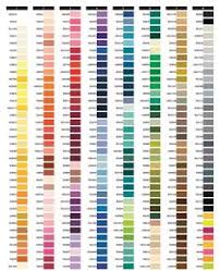 exquisite poly thread color chart page 1 embroidery