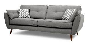 A combination of 100% genuine leather on all the seating and comfort areas, with durable leather look fabric in other. Zinc 4 Seater Sofa Dfs