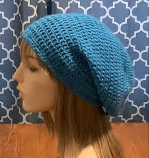 Alpaca Slouchy Beanie Dread Tam in Maui Blue
