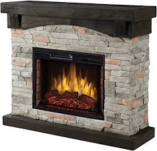 How to build a mantel for an electric fireplace. Amazon Com Muskoka 42 Sable Mills Grey Faux Stone Mantel Electric Fireplace Home Kitchen
