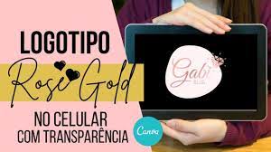 Logotipo Rose Gold Fundo Transparente No App Canva Youtube Nail Salon Design Salon Design Instagram