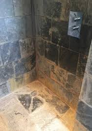 Free shipping on all orders $900 or more w/code freeship + $1 samples! Slate Tiled Shower Cubicle Ruined By Limescale Renovated In Wantage Oxfordshire Tile Doctor