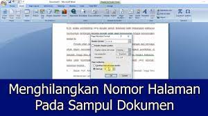 Cara menghilangkan warna tulisan di word. Tips Menghilangkan Nomor Halaman Pada Sampul Dokumen Pada Microsoft Word Jendela Tutorial Youtube