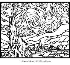 Starry Night Coloring Page Inspirational Van Gogh Coloring Pages Starry Night Coloring Page Starry Night O Starry Night Van Gogh Van Gogh Coloring Van Gogh Art