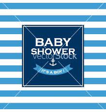 Baby Shower Boy Vector Image On Vectorstock Twins Baby Shower Baby Shower Cards Nautical Baby Shower Girl