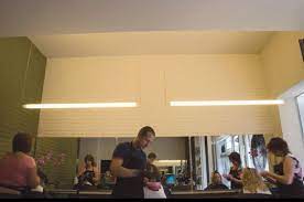 Linear Suspended Fluorescent Light Fixture Tube 1300 By Alain Monnens Tossb Fluorescent Light Fixture Hanging Light Fixtures Linear Lighting