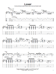 3 Doors Down Loser Sheet Music Pdf Notes Chords Pop Score Guitar Tab Single Guitar Download Printable Sku 56197
