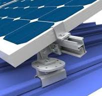Black Solar Mounting System Aluminum PV Metal Roof ...