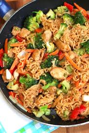 Ramen Noodle Chicken Stir Fry With Peanut Sauce Quick Easy The Cozy Cook Healthy Ramen Ramen Noodle Chicken Stir Fry Recipes