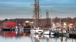 In addition to the creamy tan you would expect, you will find red sand that is colored by the state mineral, garnet, as well as black sand consisting of magnetite. Mystic Connecticut History Shopping And Restaurants