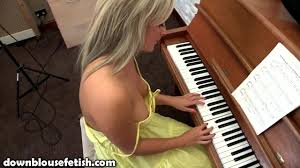 DOWNBLOUSE SEXY BIG BUSTED PIANO PLAYING - DBF Downblousefetish ...