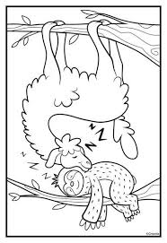 Lazy Days Sloth Llama Free Printable Coloring Page Freeprintables Freecoloringpage Free Kids Coloring Pages Crayola Coloring Pages Cute Coloring Pages