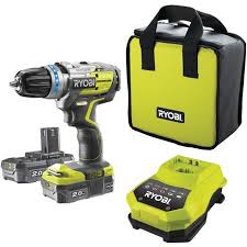 Ryobi Perceuse Visseuse A Batterie 18v 2x2ah Lithium R18pdbl 220s 5133003436