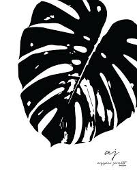 Black And White Photo Art Prints Black And White Monstera Leaf Instant Download Art Printable Etsy Art Leaf Art Plant Art