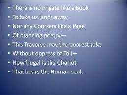 Lbc Wk 7 There Is No Frigate Human Soul Poetry Oppression