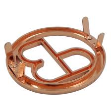 Use an angle grinder to cut the circles you just drew on the piece of metal. China Custom Rose Gold Cutout Metal Tags For Handbags China Handbag Logo Metal Plate And Metal Tag Price