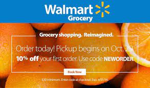 10 Off Store Pickup Of First Online Order At Walmart Grocery Via Promo Code Neworder Shopping Coupons Coupon Apps Grocery