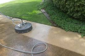 After treating stains, you're ready to clean the concrete with a driveway pressure washer. Massachusetts Concrete Cleaning Services Concrete Pressure Washing