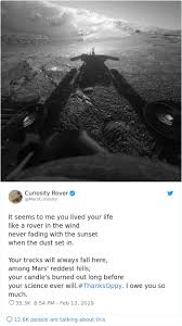Other image posts are subject to removal at moderators discretion. People Post Heartwarming Tributes To Nasa S Rover Opportunity Which Stopped Working After 15 Years On Mars Bored Panda