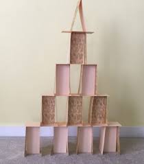 Now, lay another card between triangles 2 and 3. How To Build A Card House Series Episode 4 A Card Tower Pyramid Kardtects Building Cards