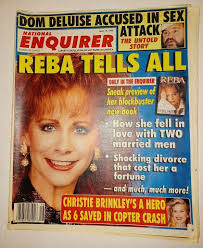National Enquirer Apr 19, 1994 Reba McEntire Tracy Lawrence Dom DeLuise