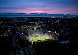 Lavell Edwards Stadium At Sunset Home Of Byu Football