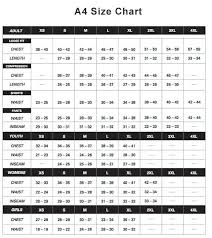 A4 Size Chart