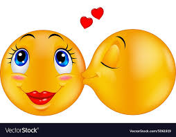  Illustration Of Kissing Emoticon Download A Free Preview Or High Quality Adobe Illustrator Ai Eps Pdf And High Resolution Jpeg Ve Emoticon Smiley Emoji Love