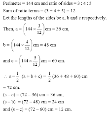 What Is The Heron S Formula A Plus Topper Findthepercentageincreaseintheareaofatriangleifitseachsideisdoubled Formula Area Formula Solution Examples