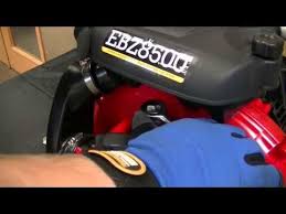 redmax ebz8500 backpack blower maintenance spark plug and