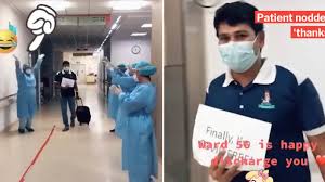 Patients are often worried and frightened when they come to a hospital. Changi General Hospital Nurses Jump For Joy As Covid 19 Patient Walks Out Officially Virus Free