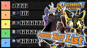 DMO Jogress Tier List - Digimon Masters Online - YouTube