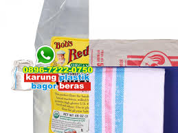 Jika berat karung berasnya (tara) dimisalkan 0,20. Sekarung Beras O896 7222 O75o Wa Agen Karung Plastik Bagor Beras Harga Grosir