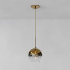 Maybe you would like to learn more about one of these? Sculptural Glass Globe Pendant Metallic Ombre