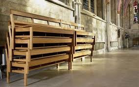 Pews Move Back Into Churches After Plastic Seat Horror Church Furniture Flexible Furniture Stackable Wood Chairs
